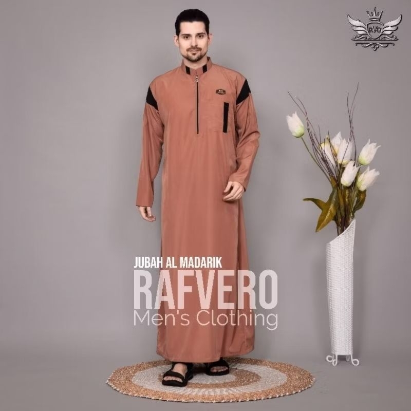 Baju Muslim Al Syafiq | Jubah Pria Dewasa Polos Motif Saku Dada Bahan Toyobo | Gamis Cowok Arabian F