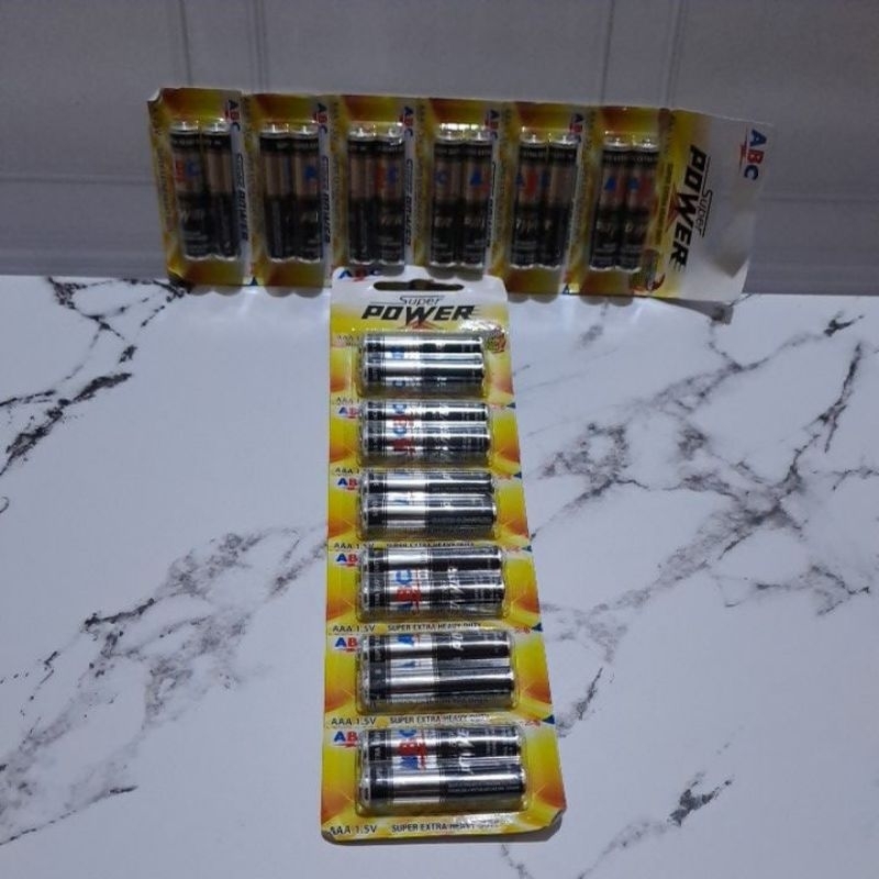 Baterai abc kecil isi 12 pcs batre AAA