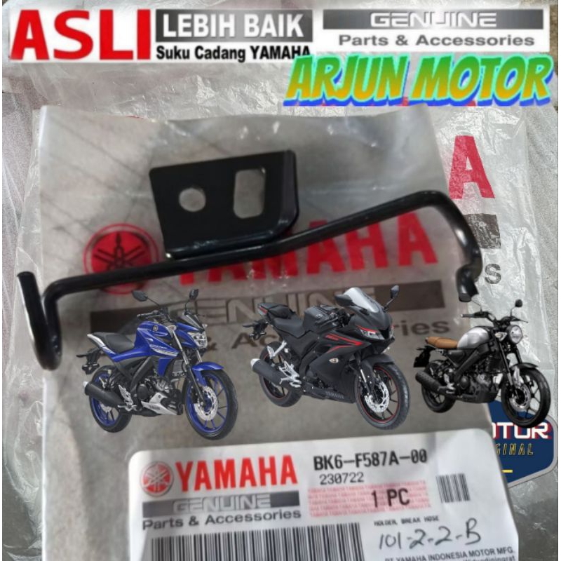 BRACKET BREKET SELANG REM BELAKANG R15 V3 VVA VIXION R XSR155 ORIGINAL YAMAHA BK6-F587A-00