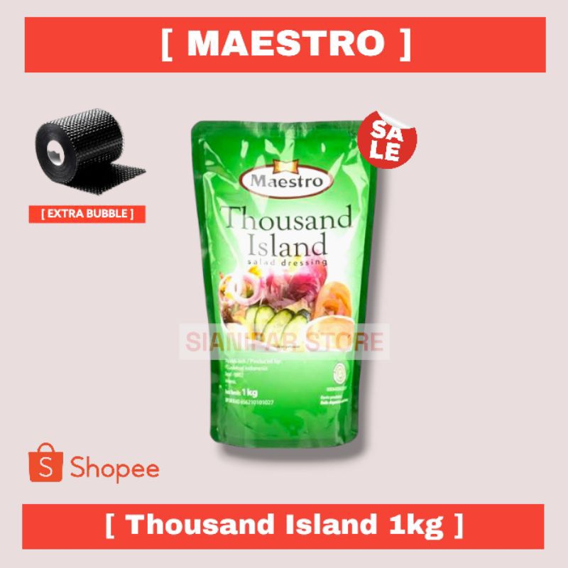 

MAESTRO Thousand Island Salad Dressing Pch 1Kg [ Gratis Pengemasan Dengan Bubble Wrap ]