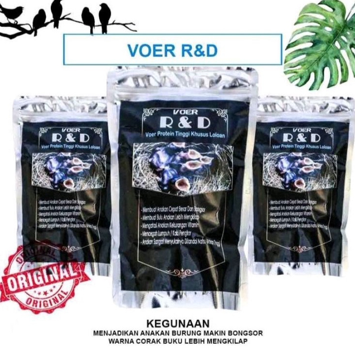 Voer R&D Voer RND voer lolohan burung murai batu kacer cendet trucuk jalak