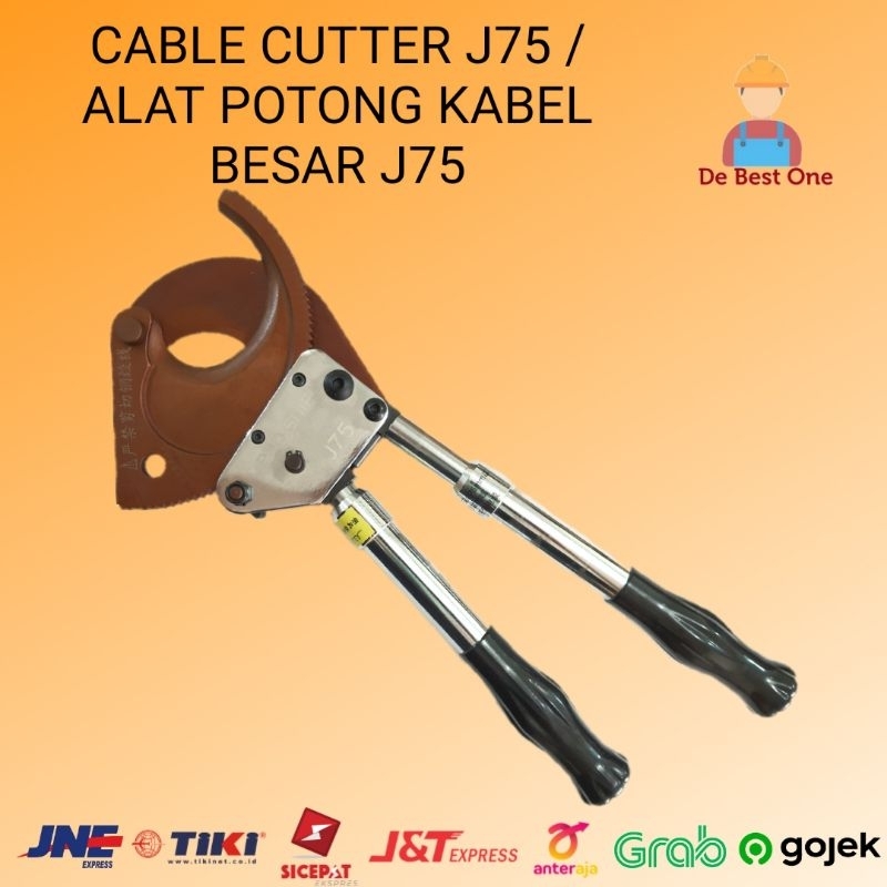 

Gunting Potong Kabel Besar Ratchet J75 Bisa Panjang 75mm / Cable Cutter Besar Ratchet 75mm