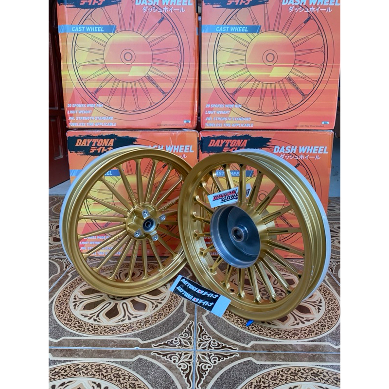 Velg daytona dashwhell p20 original tok timbul ring 14 for vario 125/150/160cbs/stylo cbs pnp style 