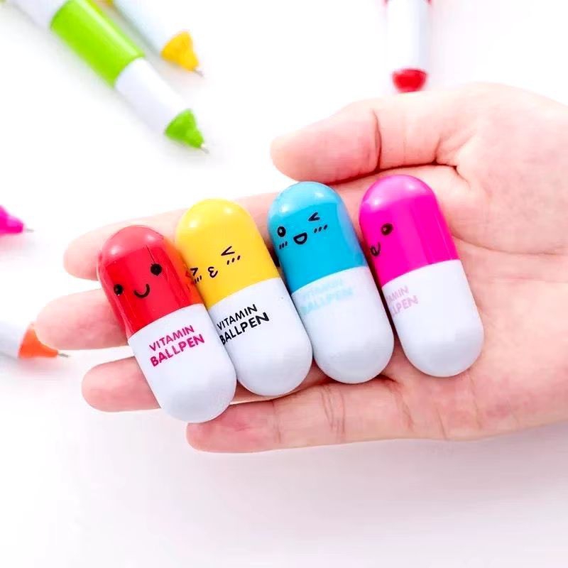 

Pena Vitamin Pulpen Mini Bolpen Kapsul Lucu/Pena Souvenir