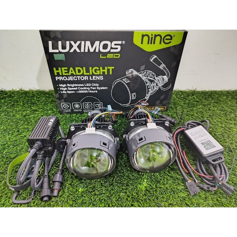 BILED PROJECTOR NINE LUXIMOS 3 INCHI 120 WAT DEMON EYES / BILED PROJECTOR / HEADLAMP PROJECTOR / BIL