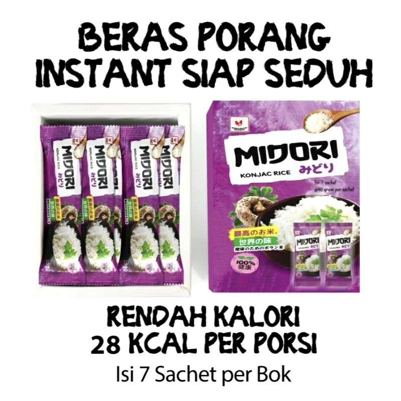 

Beras Porang MIDORI 1 dus isi 7 Sachet