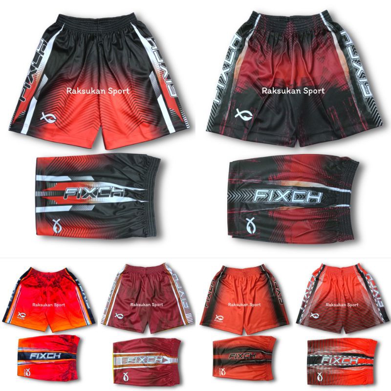 celana volly voli Fixch pria wanita cewek full printing motif batik celana olahraga