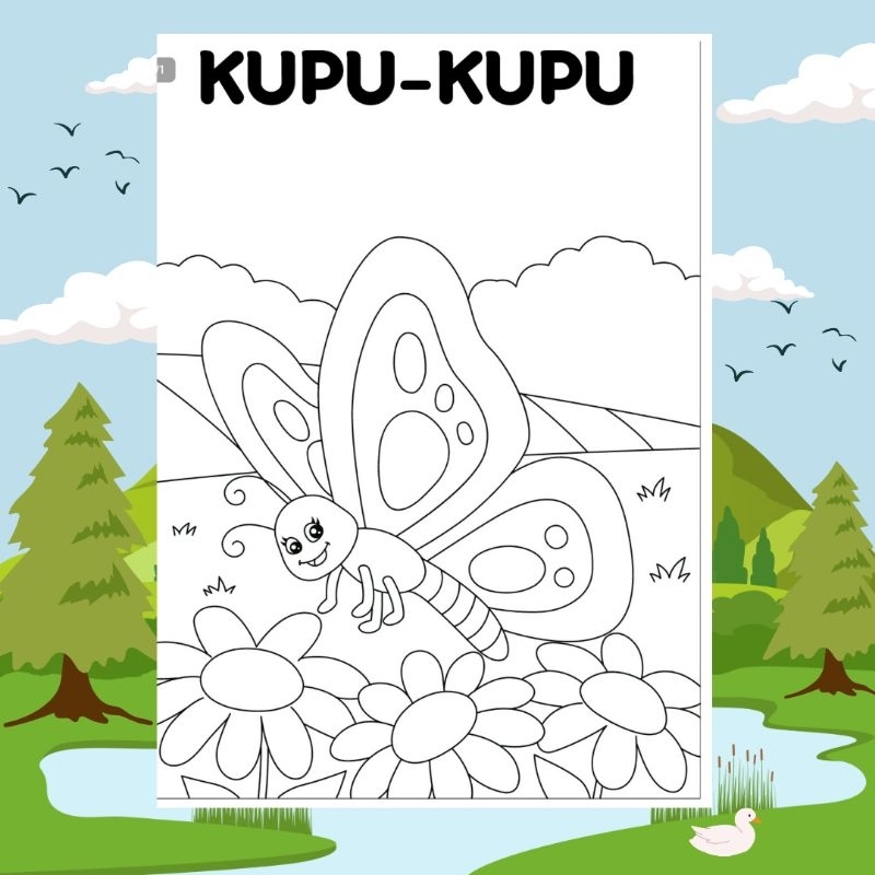 

KUPU-KUPU MEWARNAI GAMBAR
