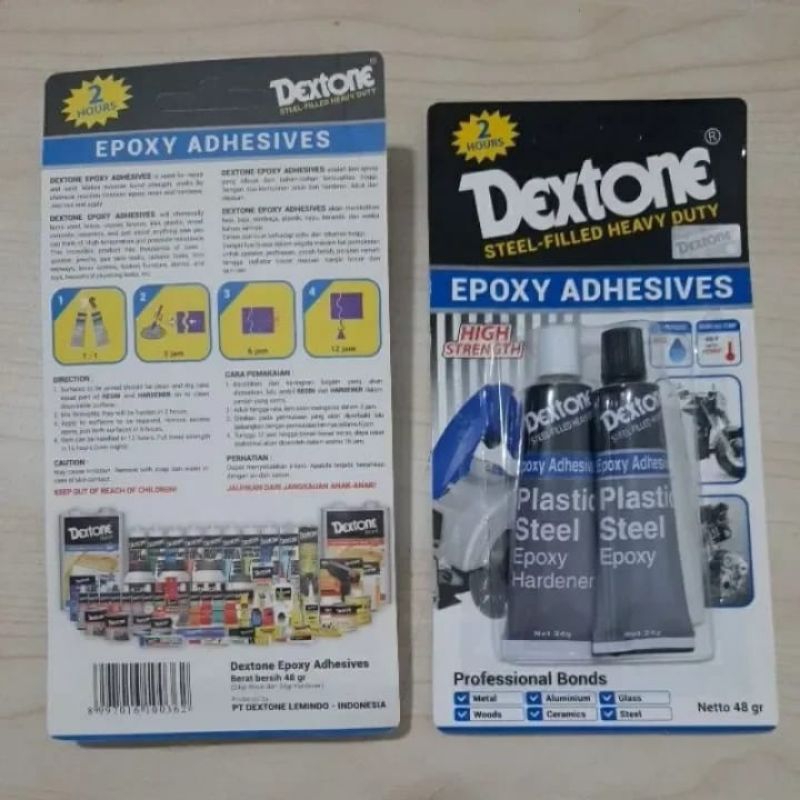 

Lem Besi Epoxy | Adhesives Dextone Biasa | 2 jam 48 Gr