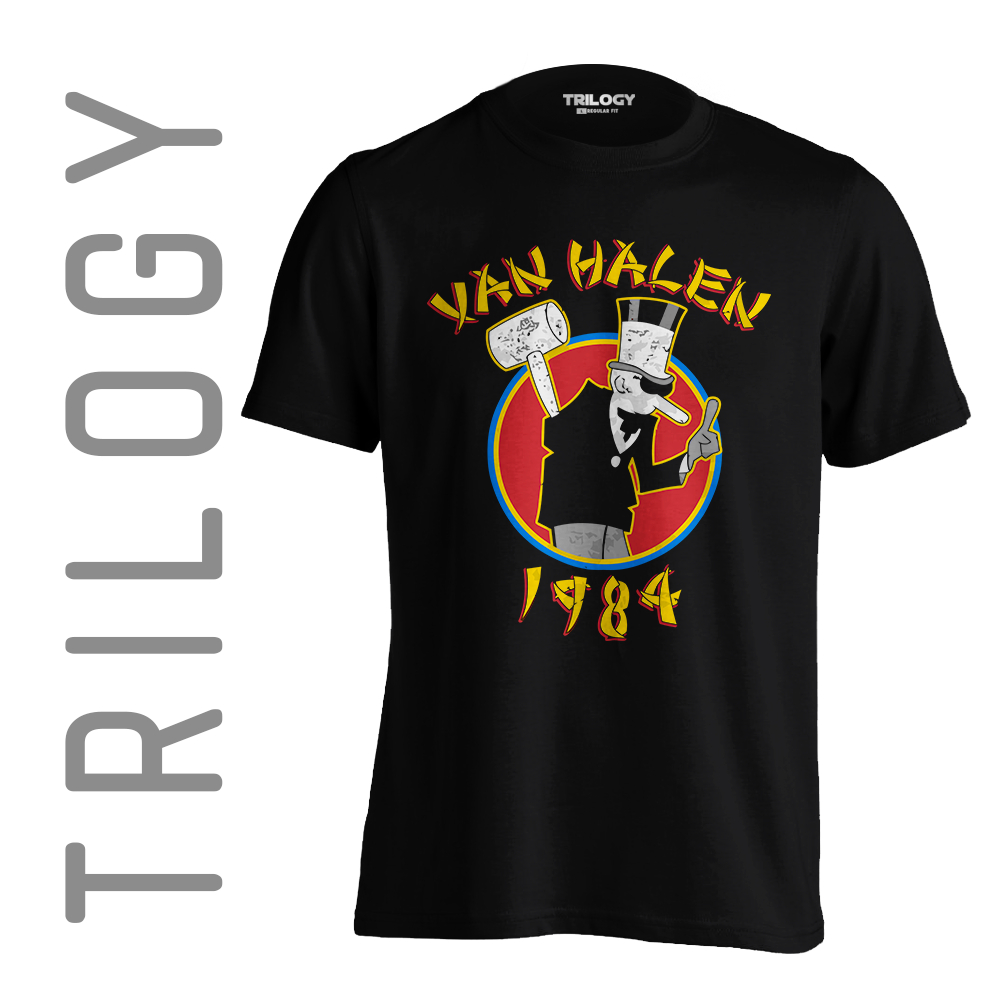 TRILOGY TRF 0416 - Kaos Van Halen 1984 - Rock Band Classic Retro Vintage T-shirt Tshirt
