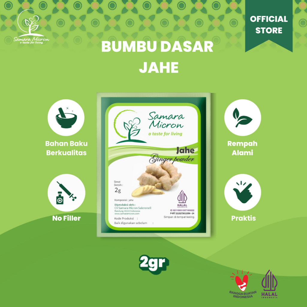 

Jahe Bubuk Samara Micron - 2gr