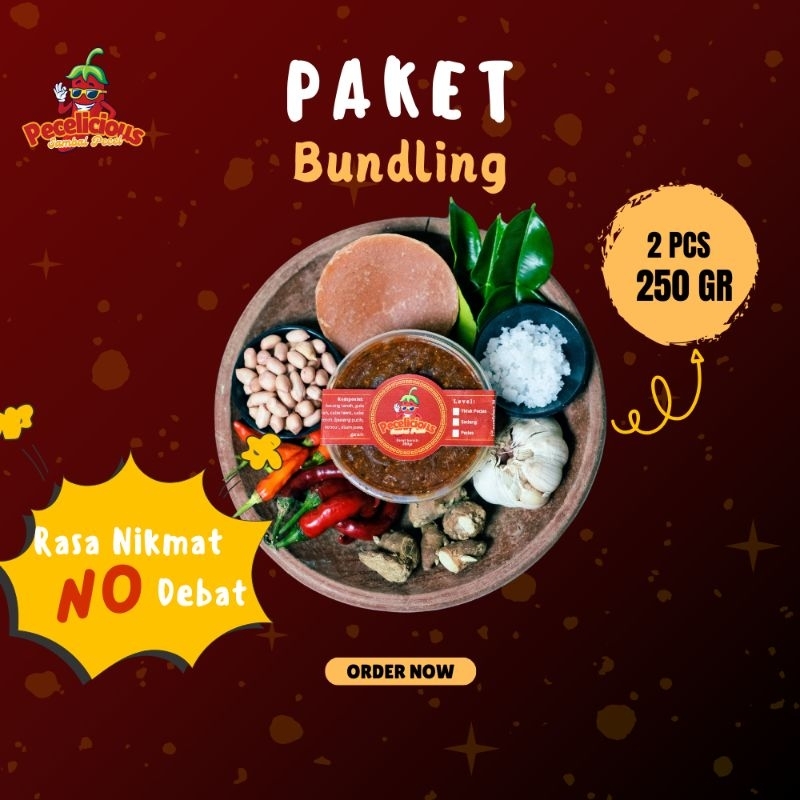 

Sambel Pecel PECELICIOUS, Sambal Pecel, Bumbu Pecel, Pecel Madiun, Blitar, Kediri 100% Kacang asli, Original, Pedas, Sedang, Paket Hemat, Bundling 2 pcs, 250 gram, 500 gram