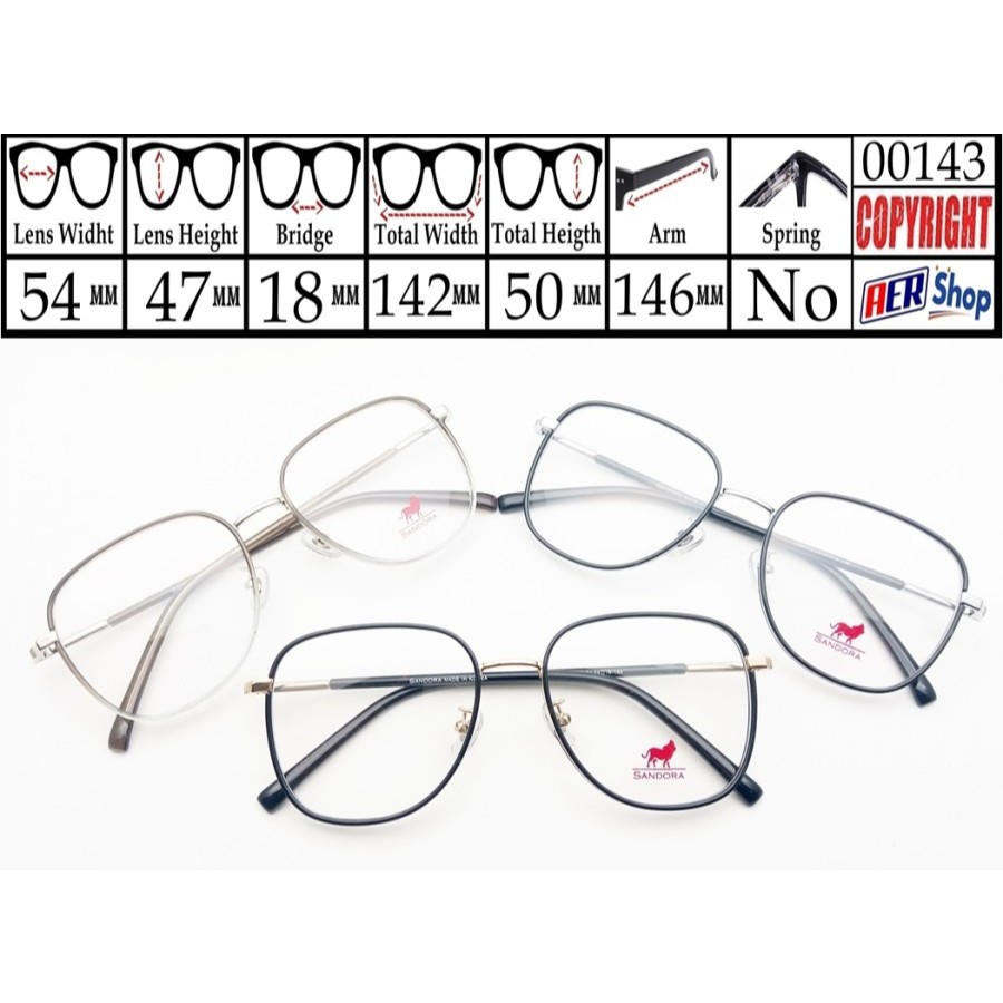 frame original SANDORA frame kacamata minus korea kacamata trendy new