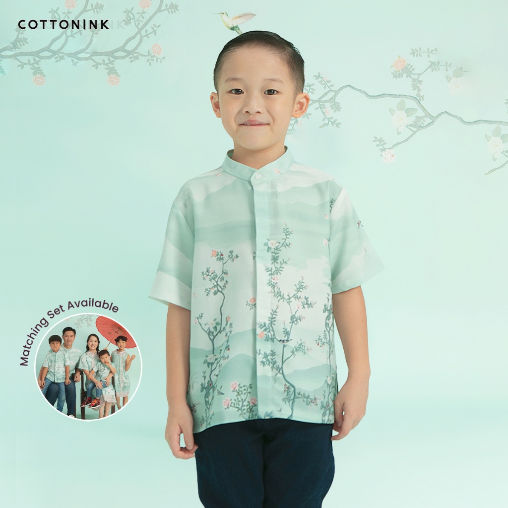COTTONINK Mini - Atasan Kemeja Anak Laki-Laki Nature Yezi #CNYCollection