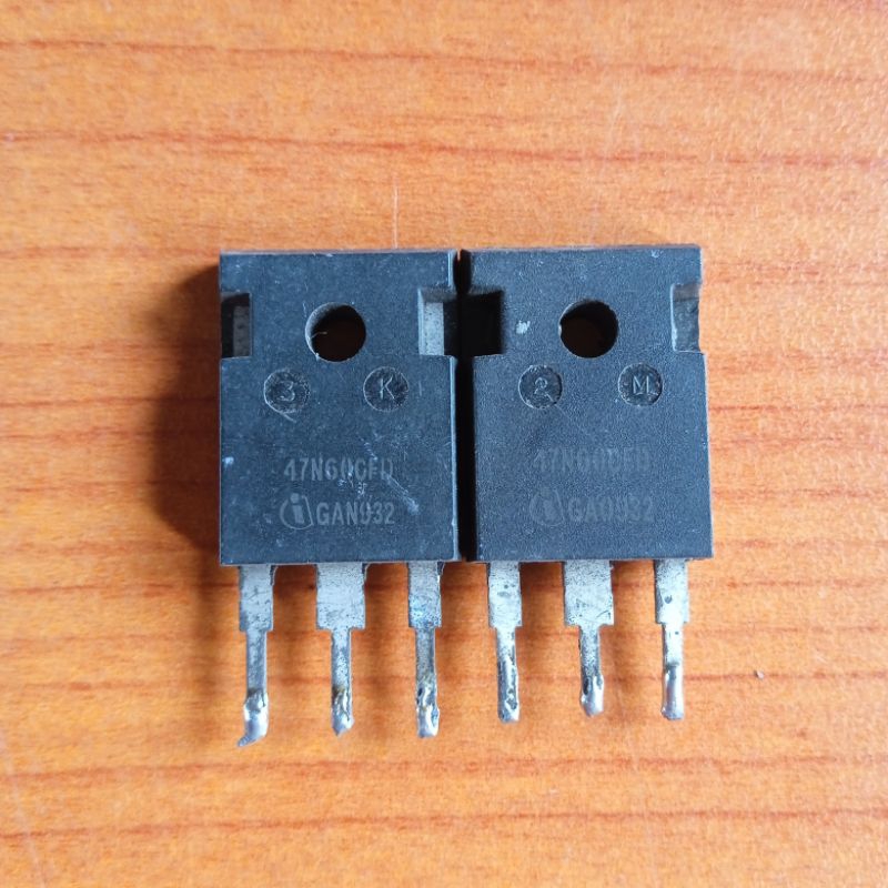 MOSFET 47N60CFD ( 47A 600V ) Cabutan Original Sudah Lulus Tes Normal Harga 1 Pcs