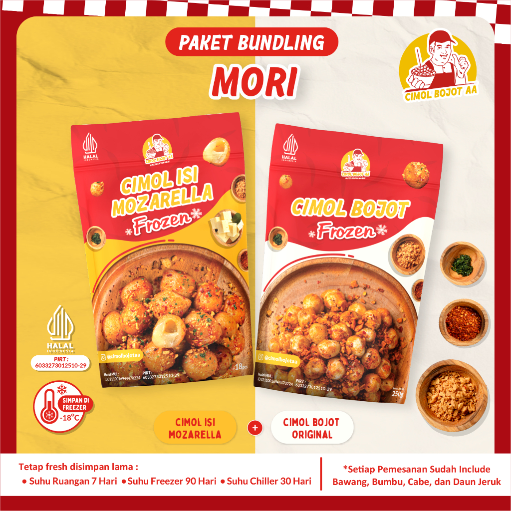 

Paket Hemat Cimol Bojot AA Mozzarella x Original