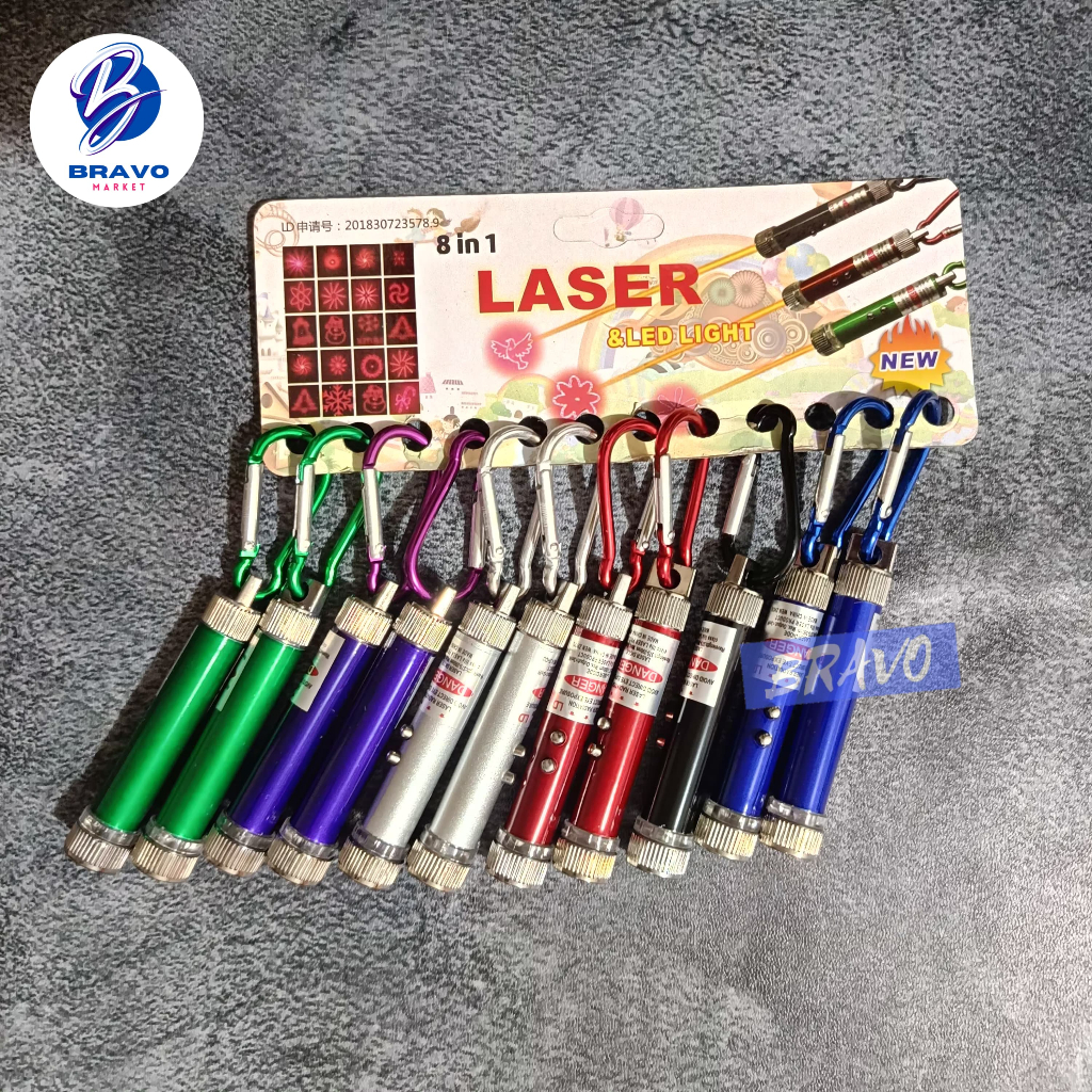 Laser Pointer / Senter Mini /Gantungan Keychain Senter GAGANG BESI