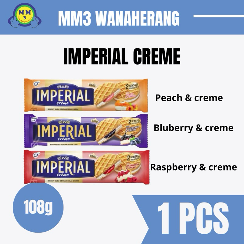 

BISKUIT IMPERIAL CREME 108g / BISKUIT IMPERIAL RASPBERRY 108g / BISKUIT IMPERIAL BLUBERRY 108g / BISKUIT IMPERIAL PEACH 108g