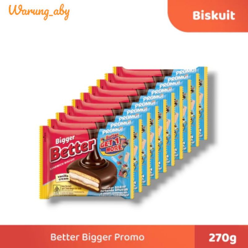 

Biskuit Better Bigger 10 Pcs - Biskuit Better Rencengan Isi 10 Pcs