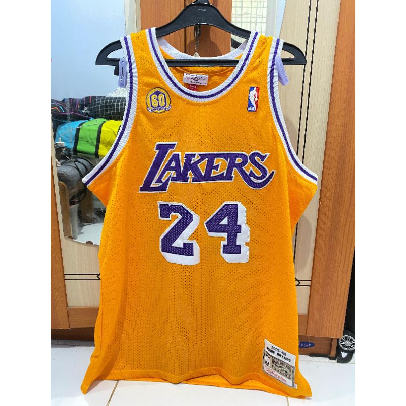 NBA JERSEY LAKERS BY MITCHELL AND NESS