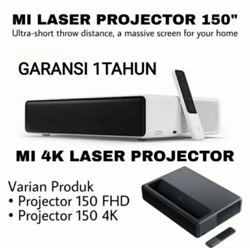 Xiomi Laser Projector 150 FHD / 4K - Proyektor Android TV