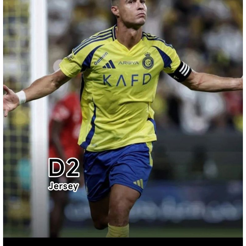 COD/Bayar di tempat jersey Bola Al Nassr Ronaldo KAFD home bahan dry dit milano oremium