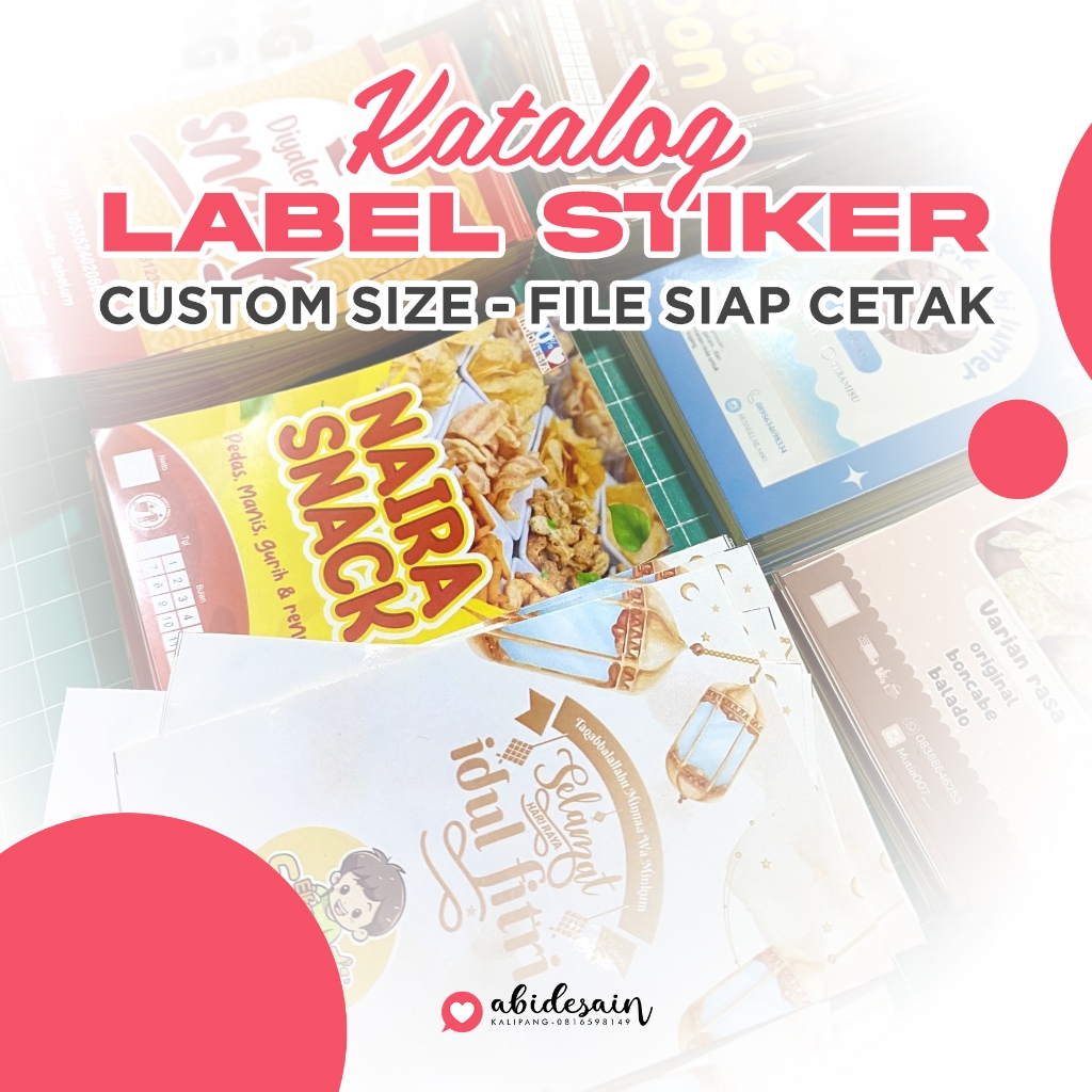 

LABEL STIKER - CUSTOM SIZE - FILE SIAP CETAK