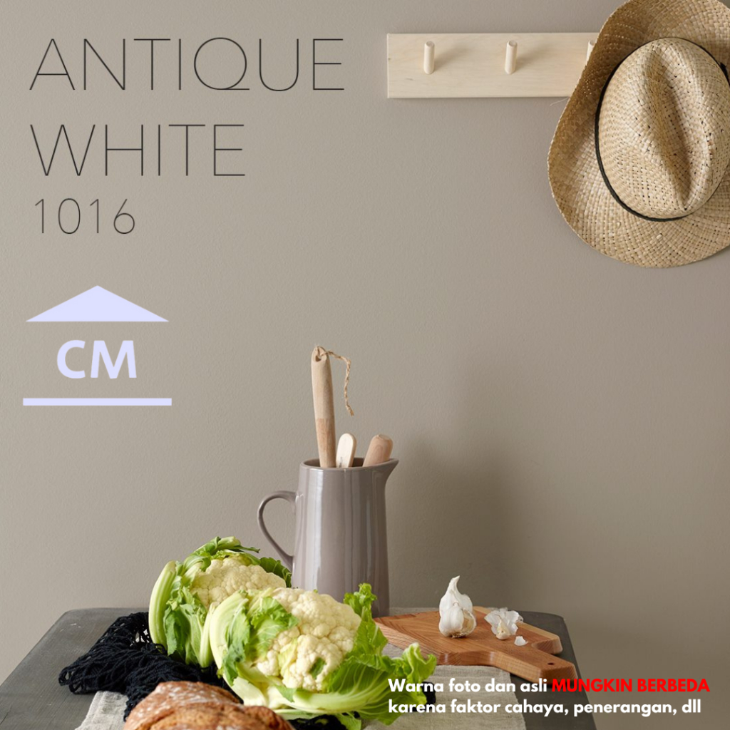 JOTUN 1016 Antique White (KEMASAN GALON) - Cat Tembok Exterior dan Interior Jotun (WARNA PUTIH AKSEN