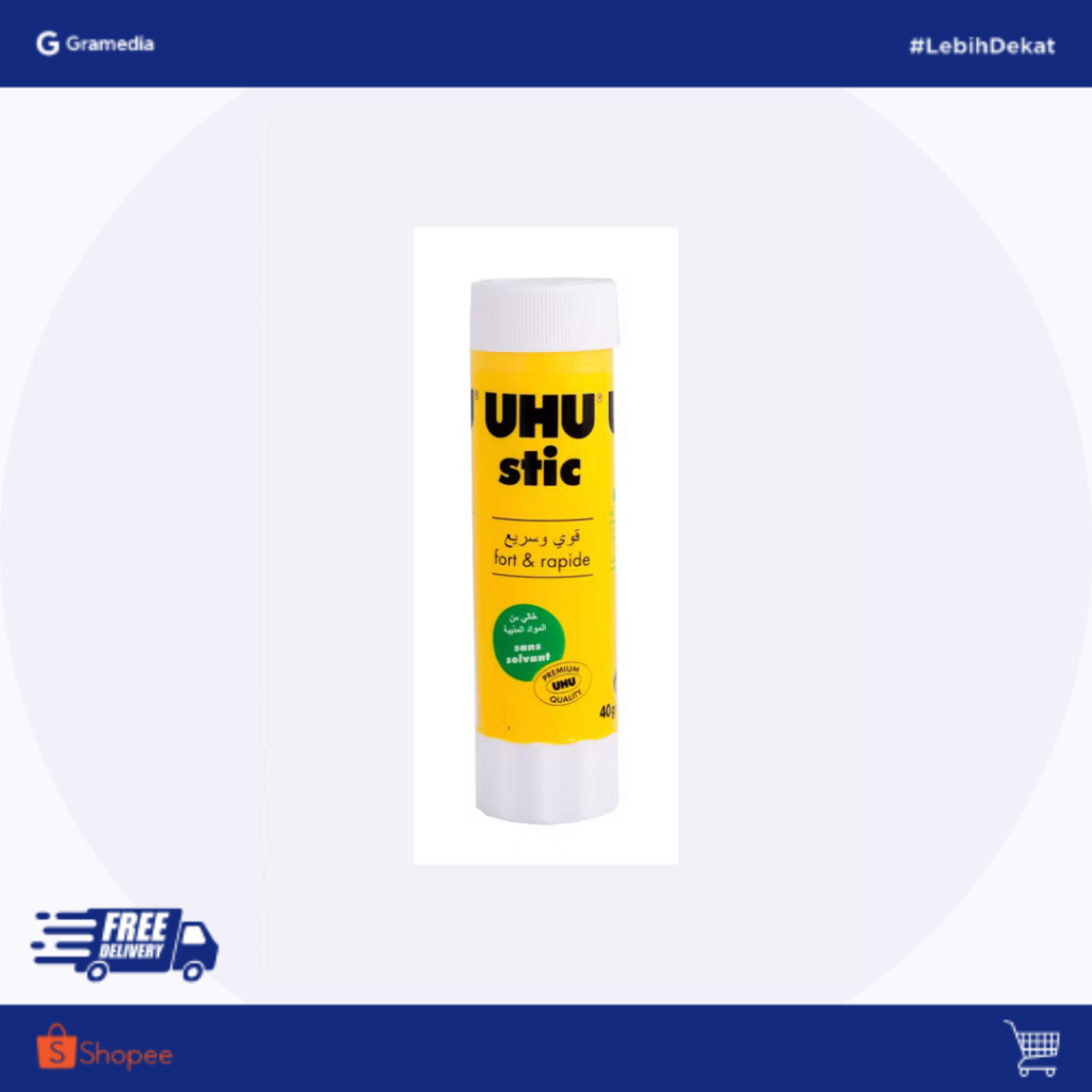 

GRAMEDIA BOGOR - UHU STICK PUTIH NO.22 40GR/PC U.170