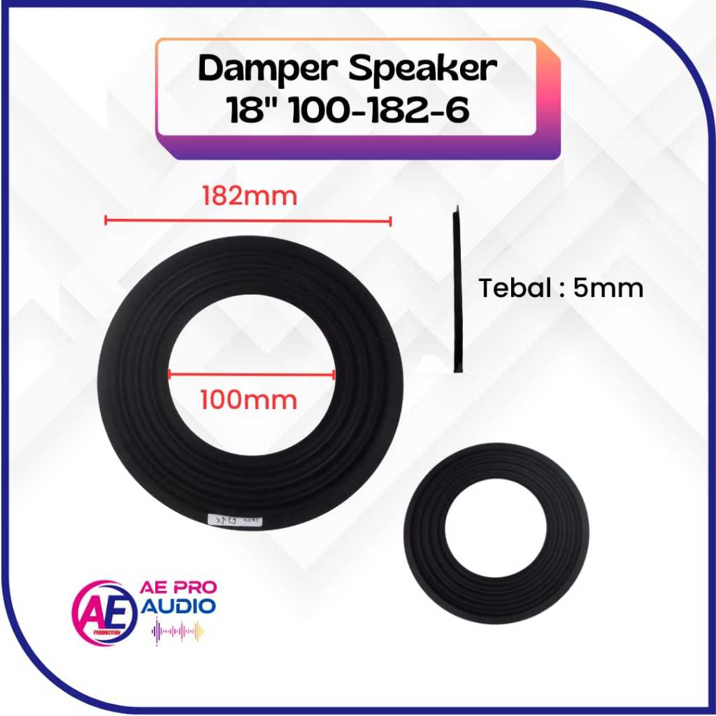 Damper Speaker 15 - 18 Inch Ukuran 100-182-6