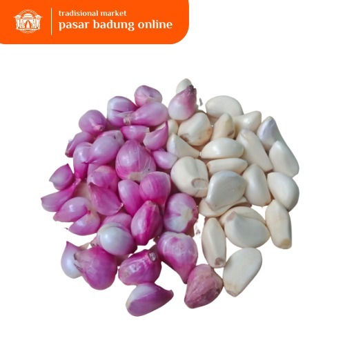 

Bawang merah dan putih kupas