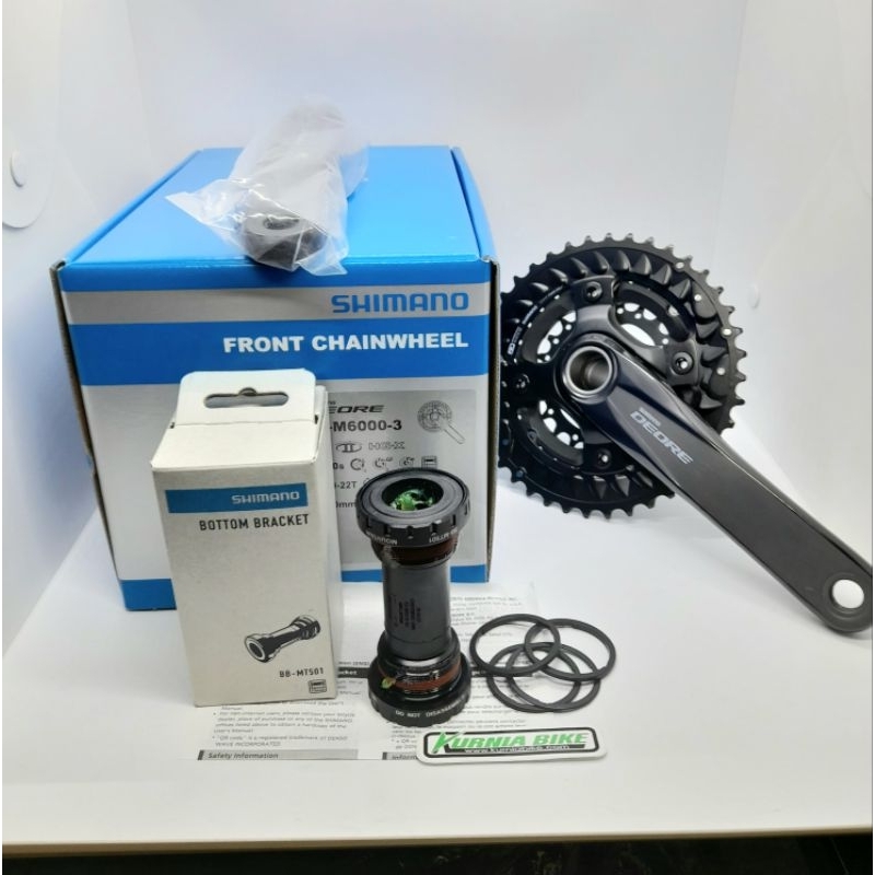 crank shimano deore triple m6000 + bb sm52