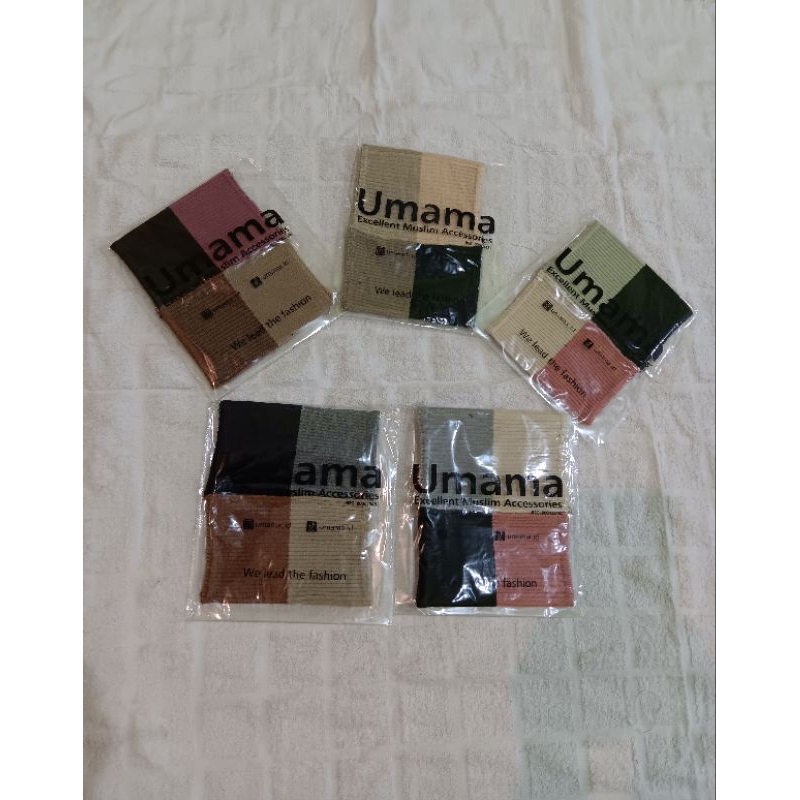 Ciput Rajut Premium 4 warna by Umama Scarf, Bandana Rajut 4 warna