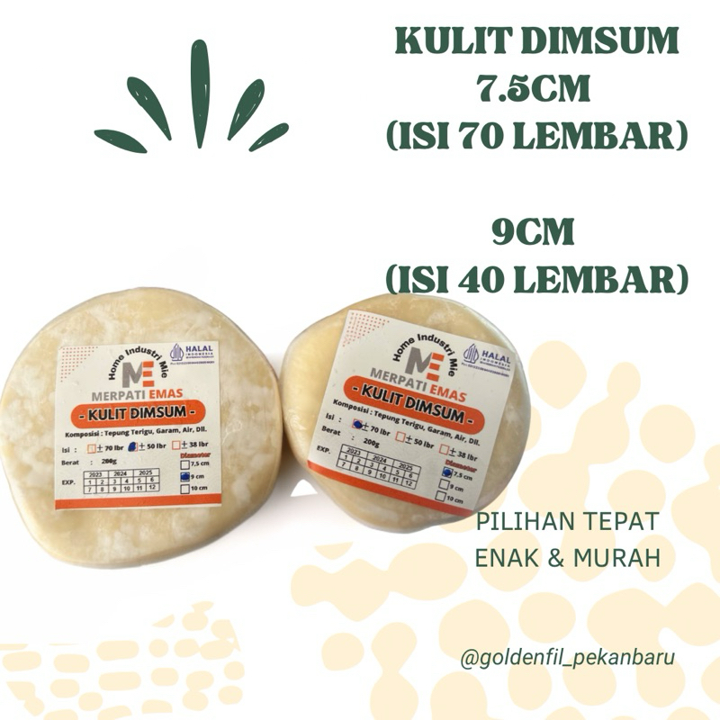 

Kulit dimsum 7,5cm & 9cm merpati emas