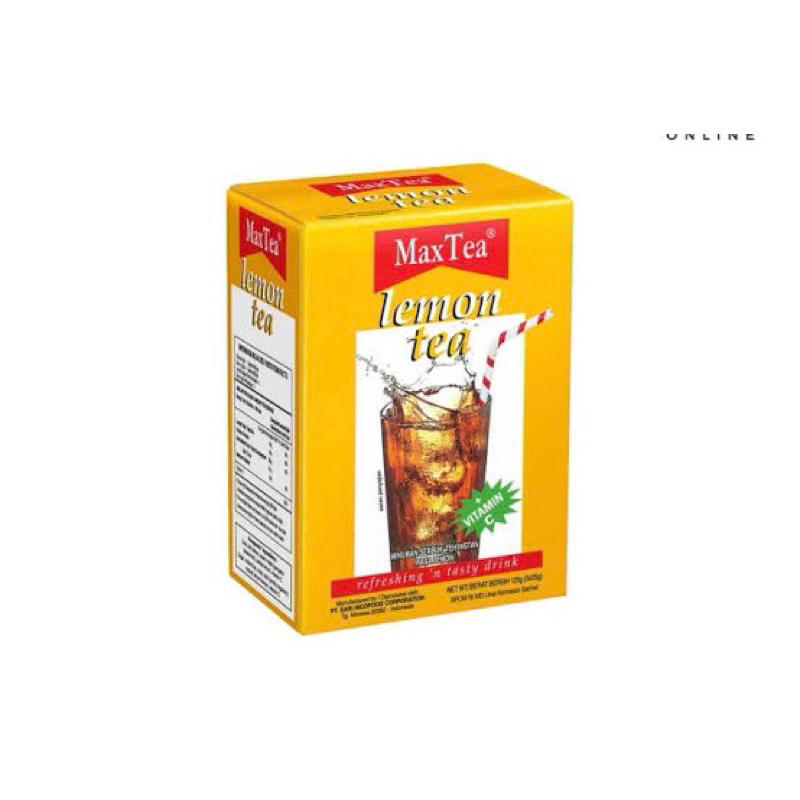 

maxtea lemon tea isi 5 - maxtea bubuk lemon tea