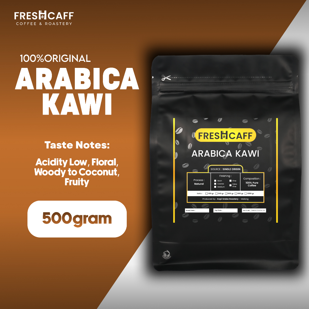 

KOPI ARABIKA KAWI MALANG Coffee Java Arabika 500 gram Freshcaff