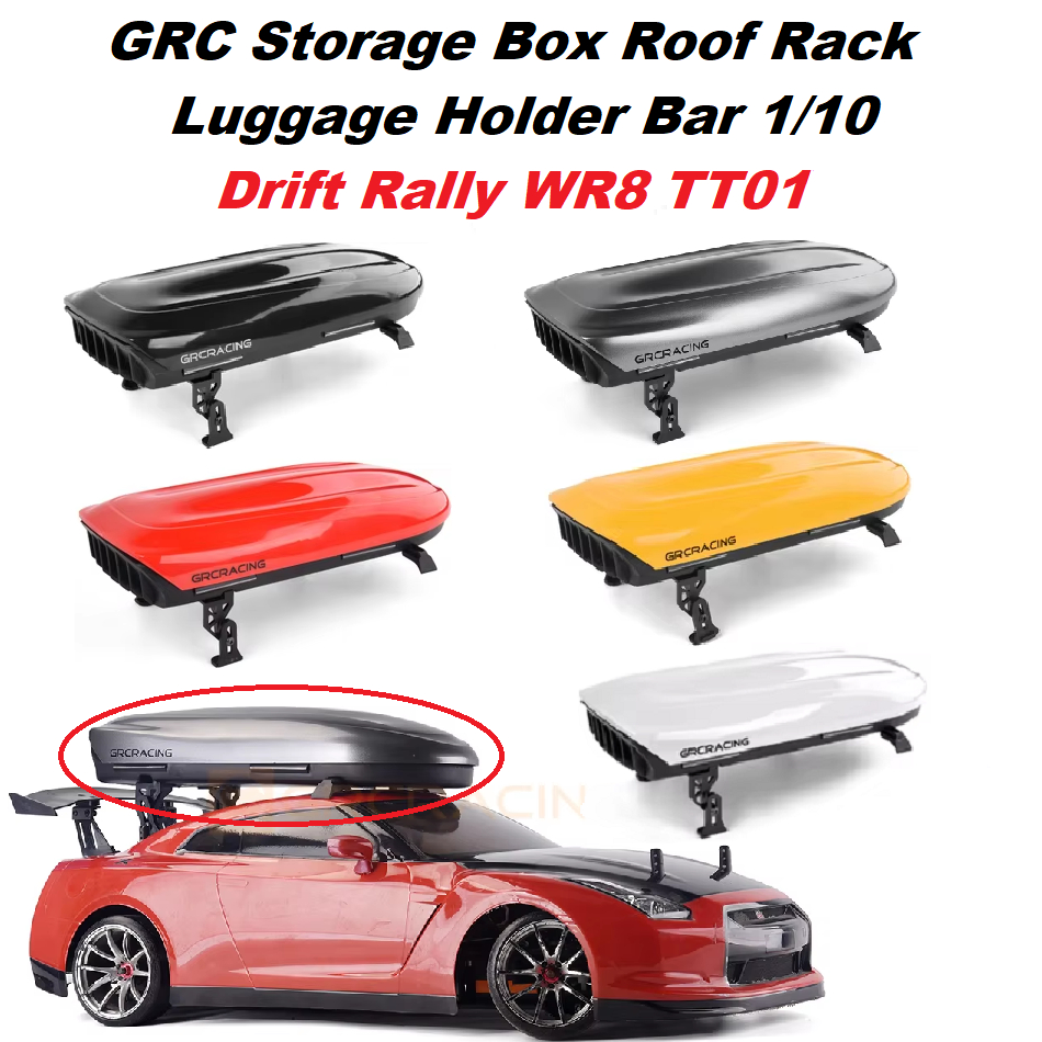 GRC Storage Box Roof Rack Luggage Holder Bar 1/10 Rc Car Drift Rally WR8 TT01 HSP Sakura D5 D6