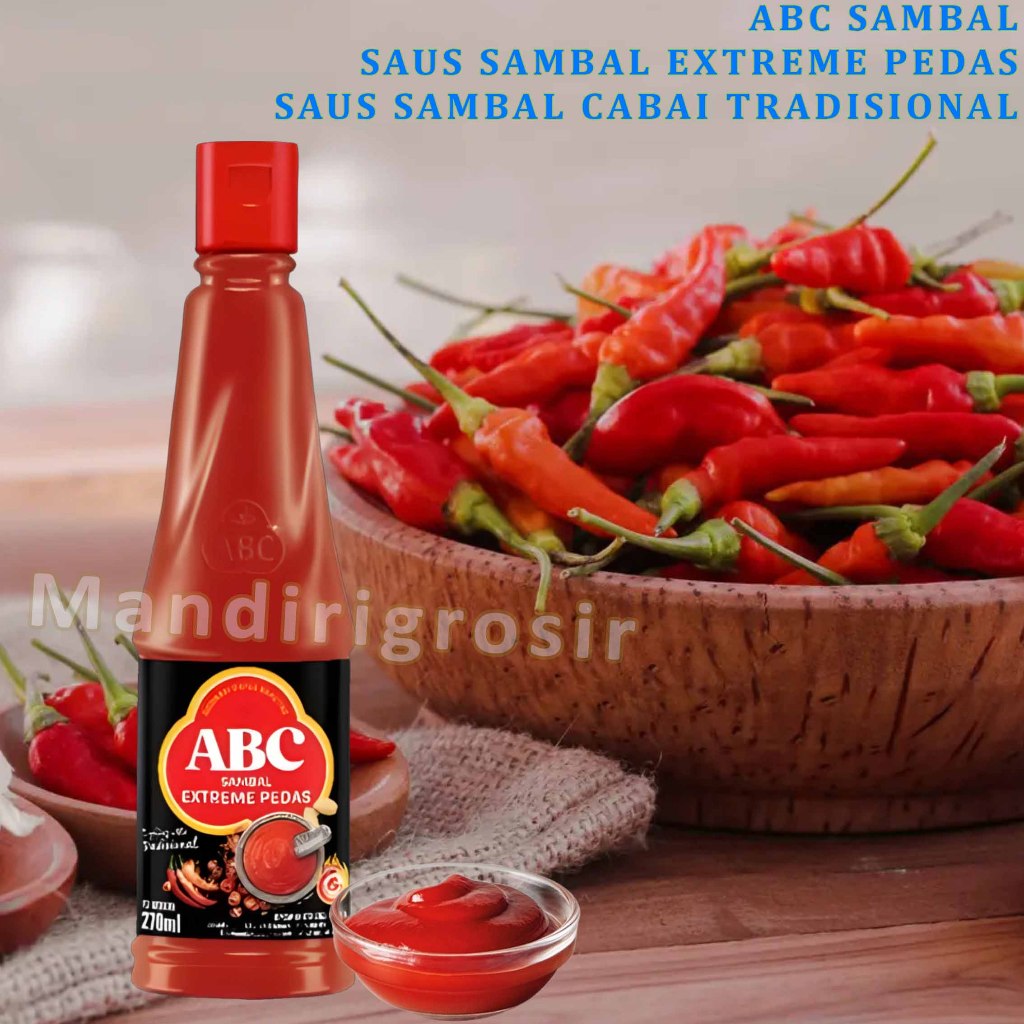 

Saus Sambal Extreme Pedas * ABC Sambal * Saus Sambal Cabai * 270ml