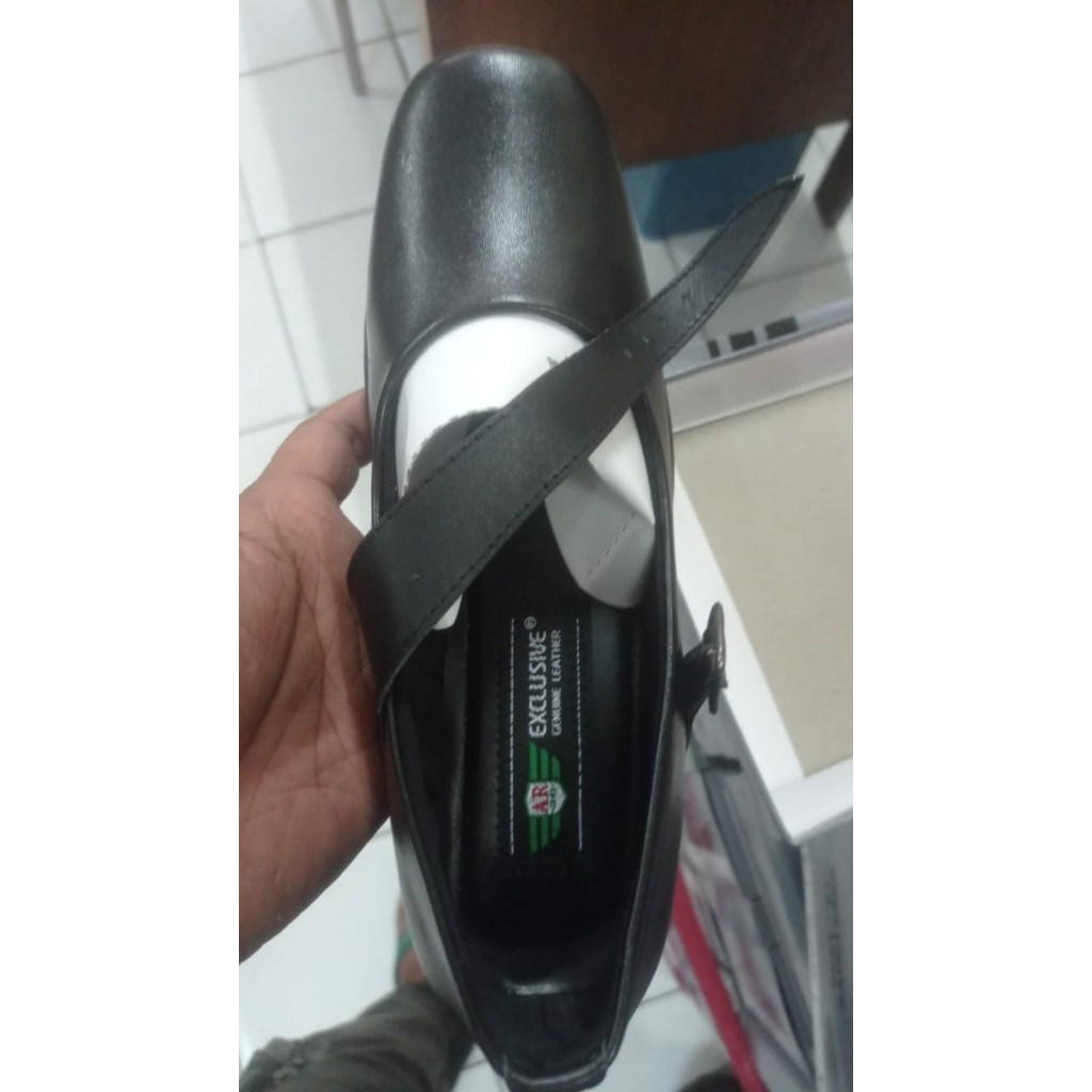 Sepatu PDH Polwan 1705 AR Tali | Sepatu PDH Pantopel Wanita