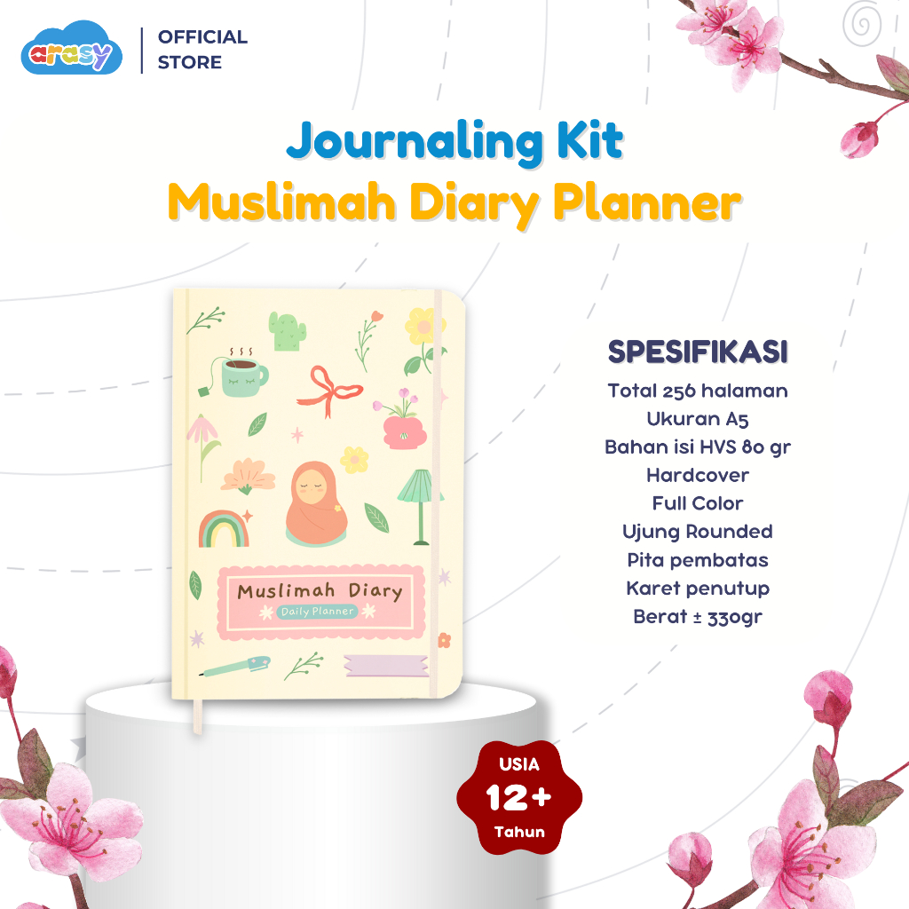 

[Arasy] Muslimah Diary - Buku Planner 256 Hari Wanita - Catatan Agenda Harian Perempuan - Journaling