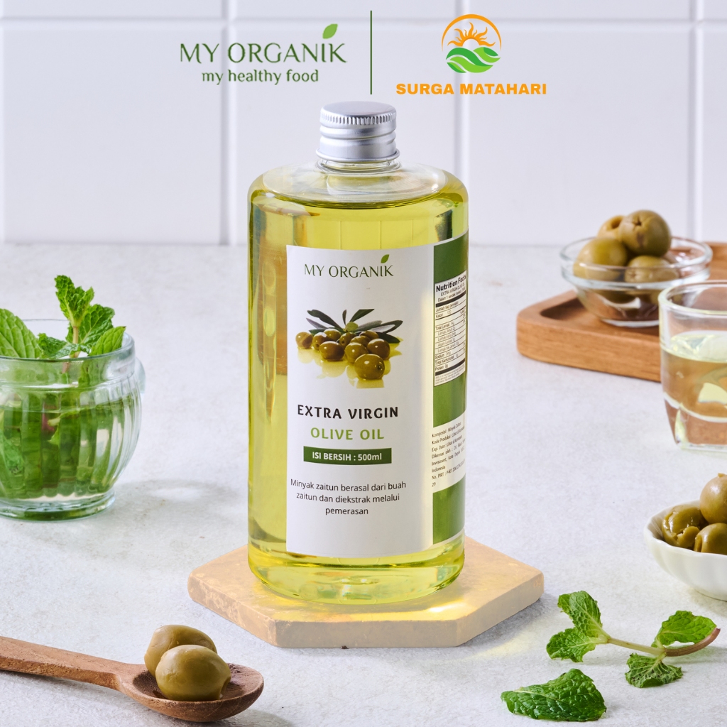 

My Organik Minyak Zaitun Extra Virgin Olive Oil Organic Premium Murni Asli 100% EVOO Kesehatan