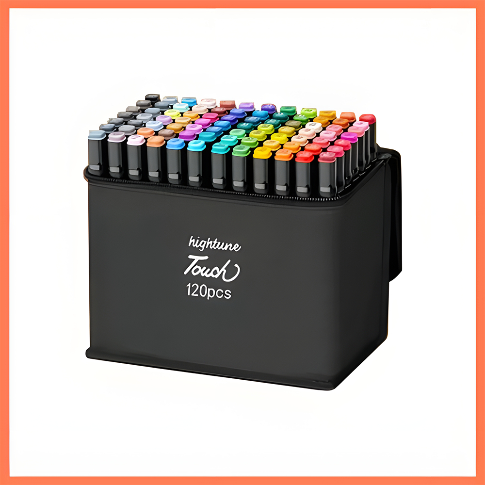 

Ay00! Hightune Spidol Sketsa Spidol Umum 24/36/48/60/80 Warna Spidol Brush Pen Animation Markers