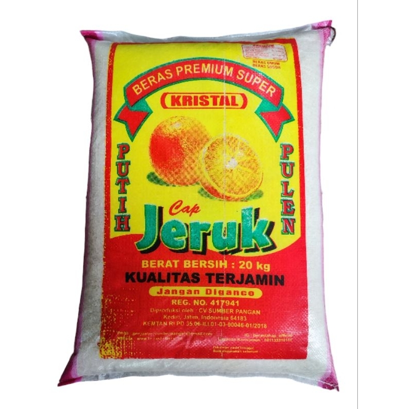 

Beras Jeruk Kristal 20kg Original