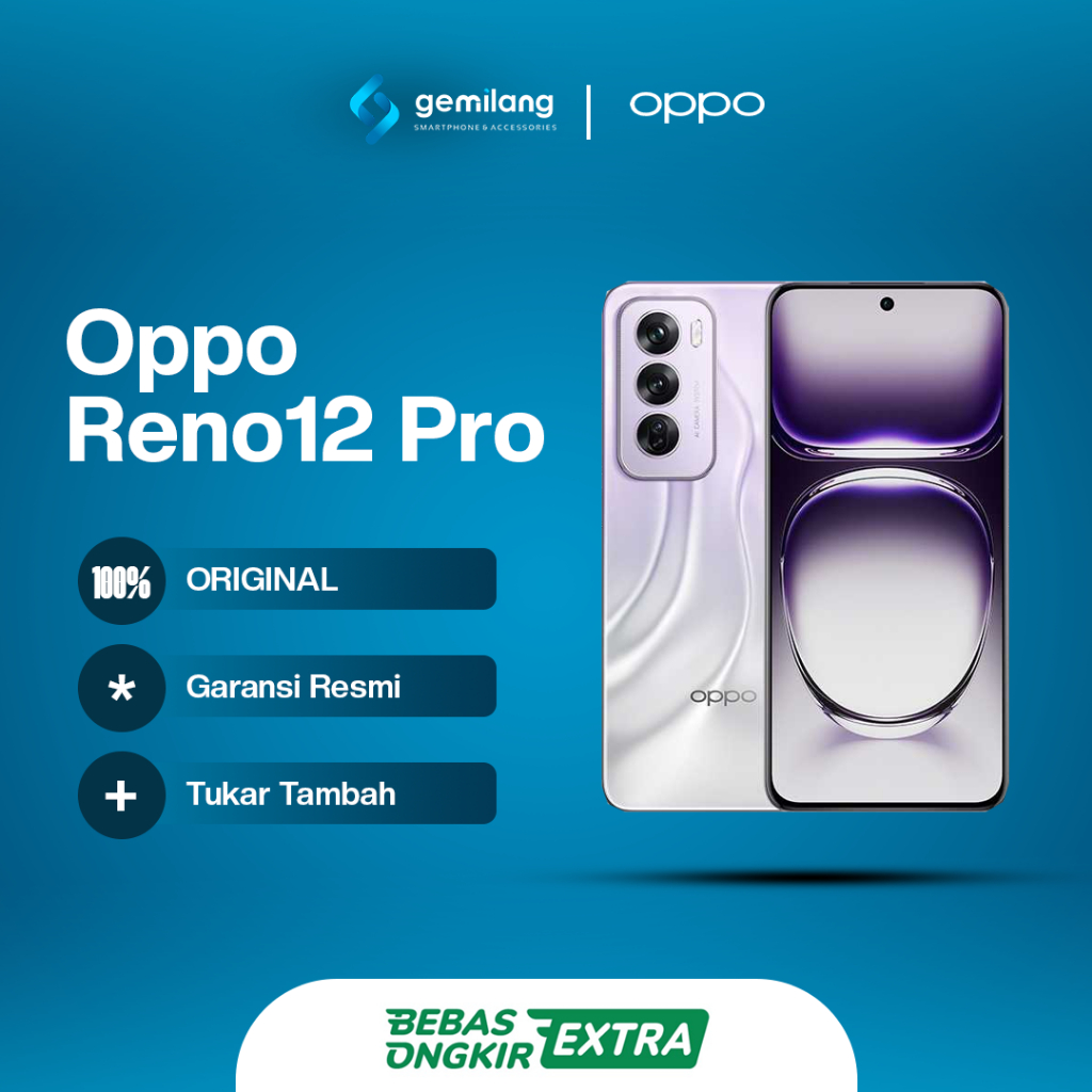 HP OPPO RENO 12 PRO 5G | RAM 12/256GB | 12/512GB | 5000MAH | 50MP CAMERA WITH OIS | DIMENSITY 7300 |
