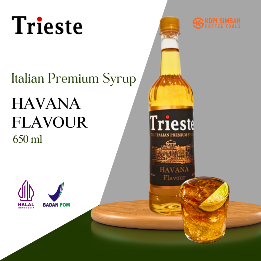 

Trieste Syrup Rasa Havana/Jamaica Rum Syrup Premium Italia Premium Sirup Flavoured Minuman Bartender