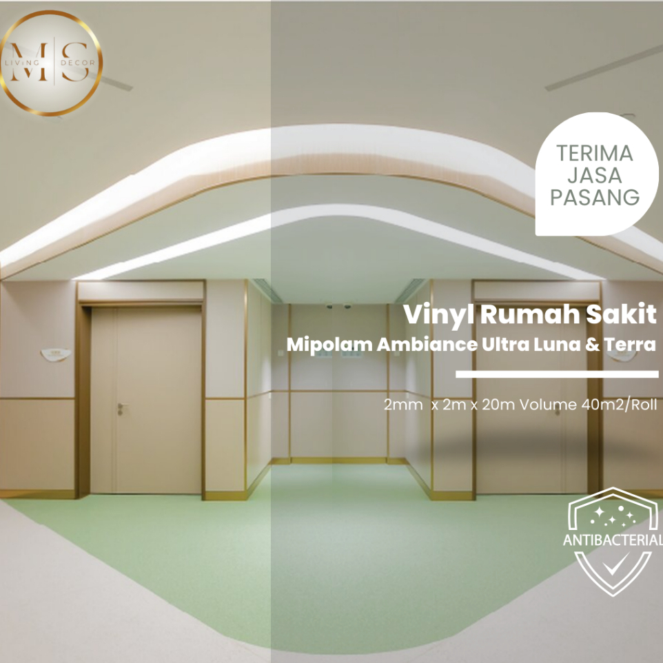Lantai rumah sakit anti bakteri Gerflor Mipolam Ambiance Ultra Terra series | karpet vinyl rumah sak