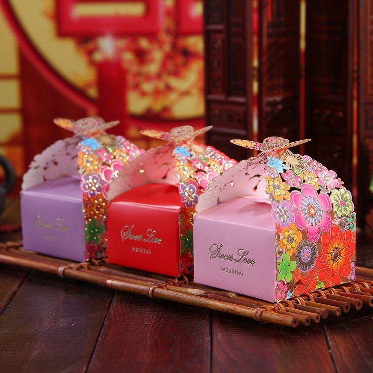 

Aurora51 Box Mini Kreatif Gaya Eropa Warna Ungu / Box Souvenir Mini Elegan