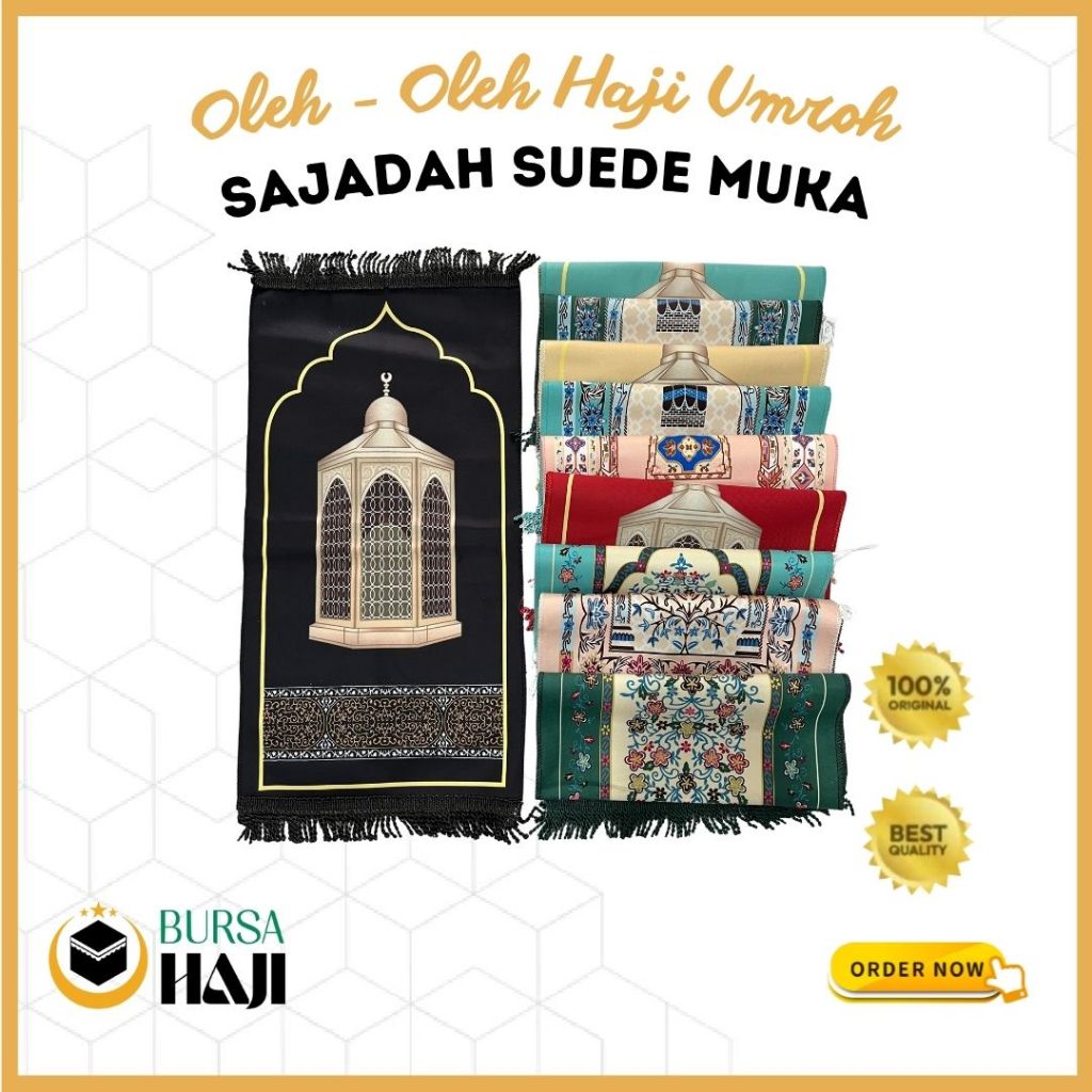 Sajadah Suede Muka Premium XHX888 Turkiye Sejadah Tebal Halus