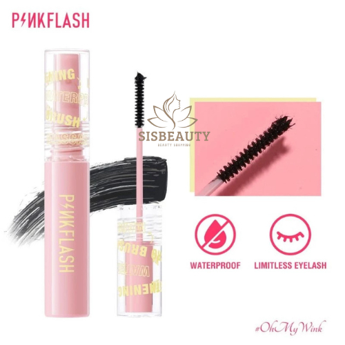 Mascara Waterproof Micro Brush Maskara Kuas Kecil Pelentik Bulu Mata Hitam Anti Air Eyelash Make Up 