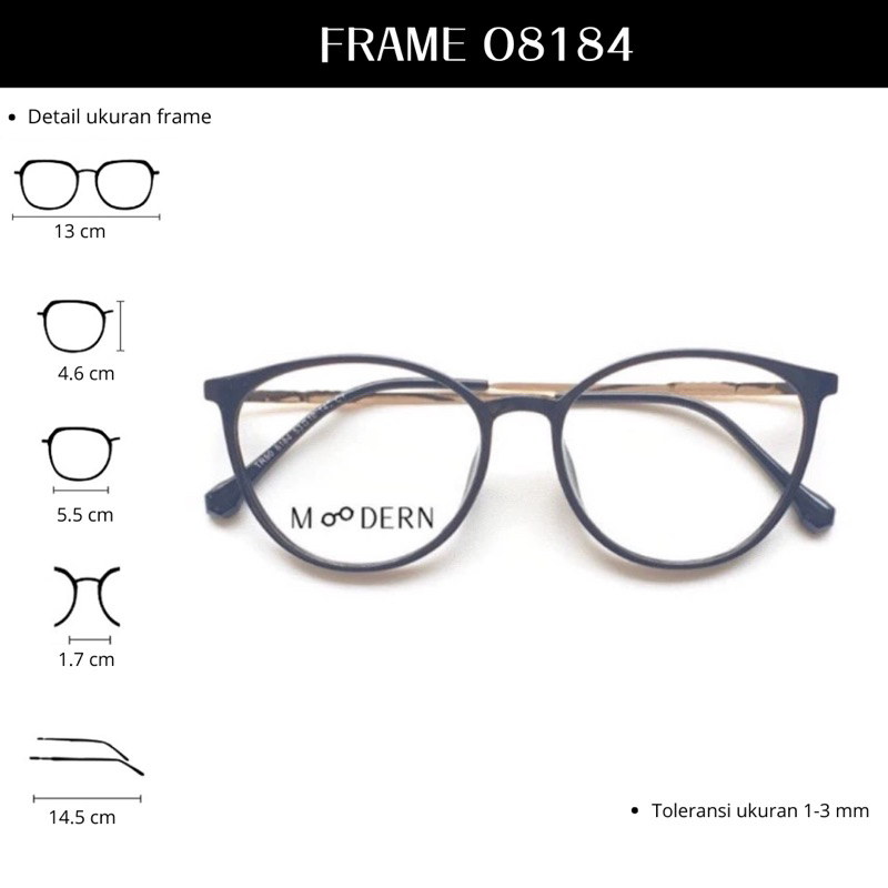 𝗢𝗻𝗲𝗴𝗹𝗮𝘀𝘀 - Frame Kacamata O8184 Unisex